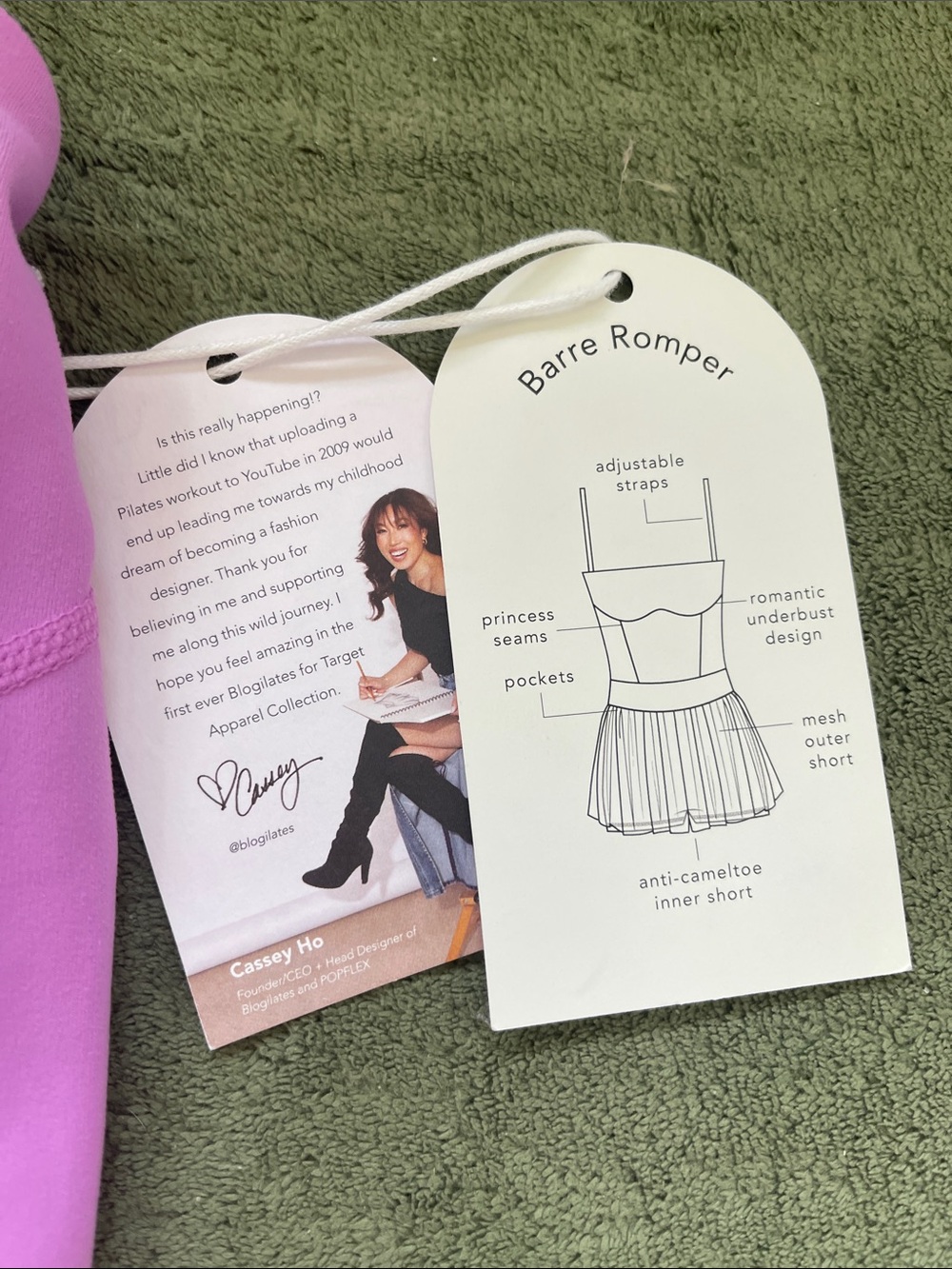 Blogilates Barre Romper NWT - Picture 3 of 4